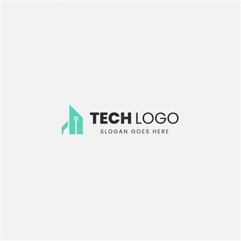 Premium Vector | Tech vector logo template design