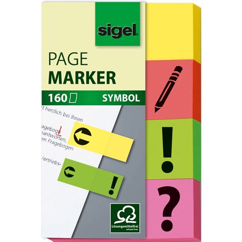 Sigel Marque Page Repositionnable Symbole X Mm