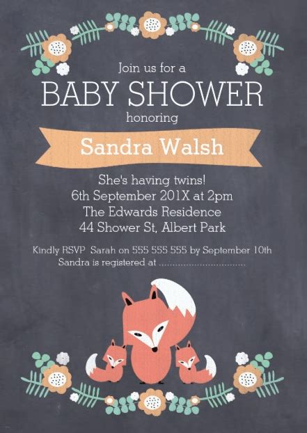 The Best Twins Baby Shower Invites | Twiniversity #1 Parenting Twins Site