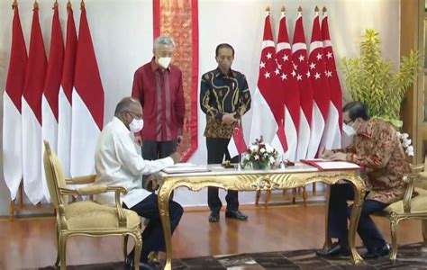 Indonesia Singapura Tandatangani Perjanjian Ekstradisi Pelaku Koruptor