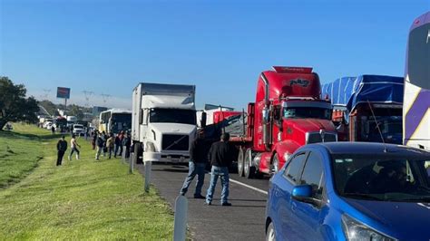 Transportistas Bloquean Autopista México Pachuca Exigen Freno A