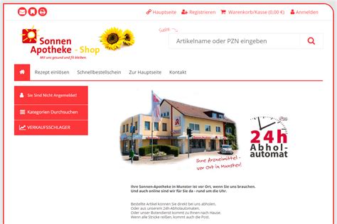 Neu Online Und Vor Ort Sonnen Apotheke Munster