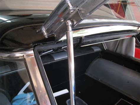 Chevy Nomad Polished Stainless Steel Liftgate Struts Pair