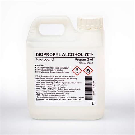 Buy Isopropyl Alcohol Isopropanol Litre L Propan Ol Ipa Propan