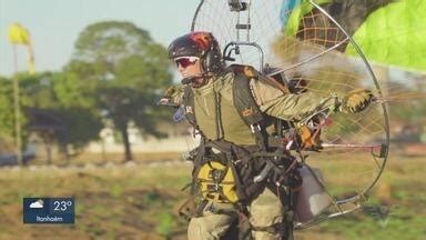 Jornal Tribuna 1ª Edição Piloto santista de paramotor encara