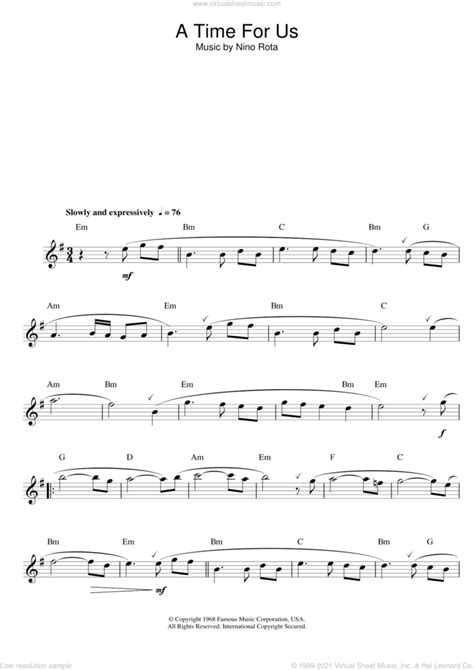 Romeo And Juliet Love Theme Sheet Music For Flute Solo Pdf