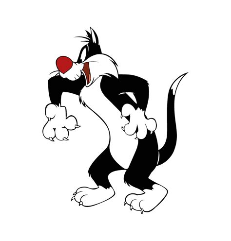 Sylvester The Cat Cartoon Vector Design Shop By Aquadigitizing