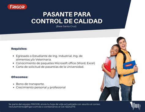 PASANTIA PARA CONTROL DE CALIDAD Trabajito Bo