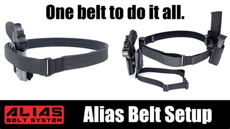 Alias Belt System Belt Setup Youtube