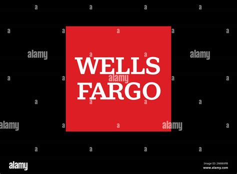 Wells Fargo, Logo, Black background Stock Photo - Alamy