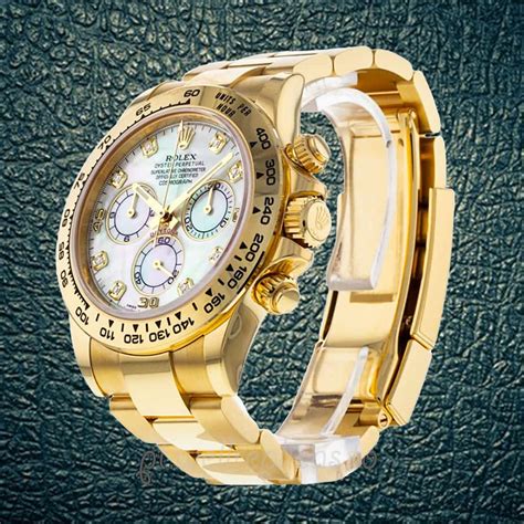 Rolex Daytona Masculino Wmdo Mostrador Em Madrep Rola Branca