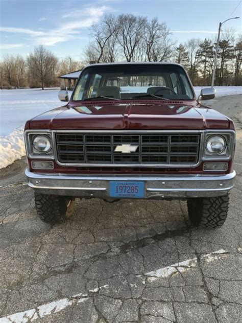 1978 Chevrolet Blazer K5 Suv Red 4wd Automatic K5 Classic Chevrolet