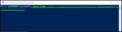 How To Move A File Using PowerShell