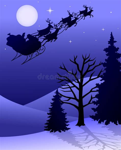 Santa Sleigh Reindeer Clip Art Stock Illustrations – 665 Santa Sleigh ...