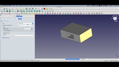 Freecad Dessin D Un Trou Param Trique Contraint Dans Une Pi Ce Youtube