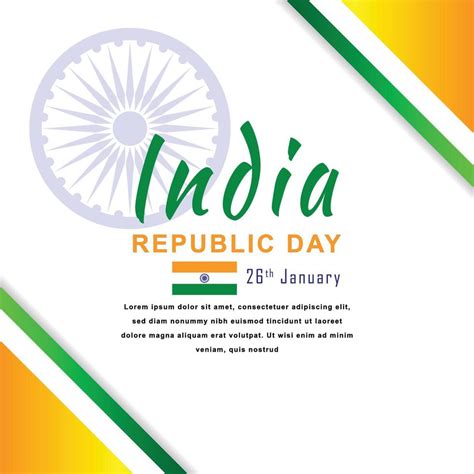 India republic day celebration template design 4837254 Vector Art at ...