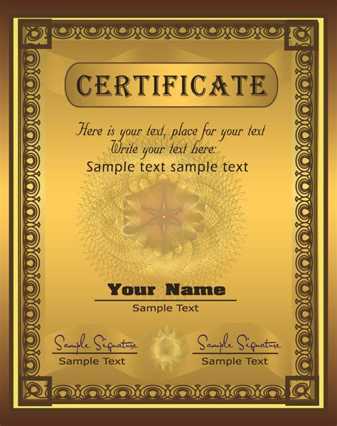 Gorgeous diploma certificate template (2379) Free EPS Download / 4 Vector