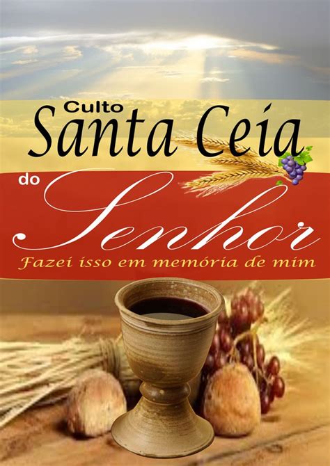 Cartaz Culto De Santa Ceia Instagram Banner Instagram Posts