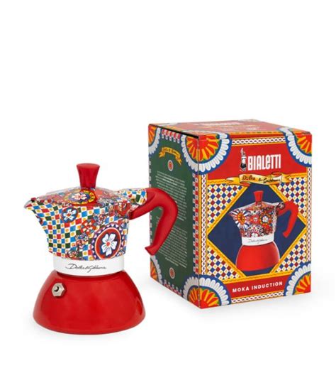 Dolce Gabbana Casa Multi X Bialetti Small Moka Induction 2 Cup Coffee