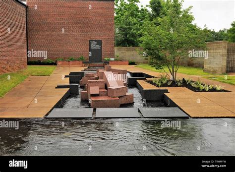 The Courtyard Of The Corinth Civil War Interpretive Center Stock Photo