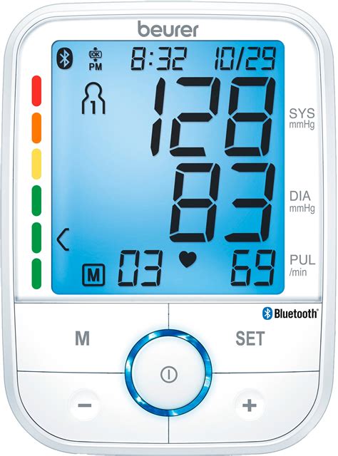 Best Buy Beurer Bluetooth Upper Arm Blood Pressure Monitor White BM76