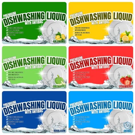 10PCS STICKER LABEL FOR DISHWASHING FABCON Shopee Philippines