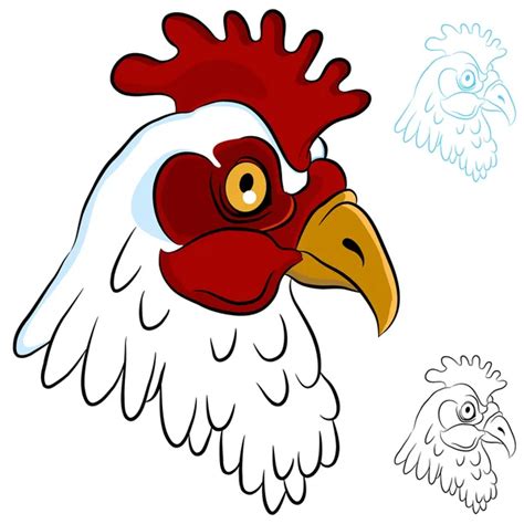 Chicken head cartoon Stock Vectors, Royalty Free Chicken head cartoon ...