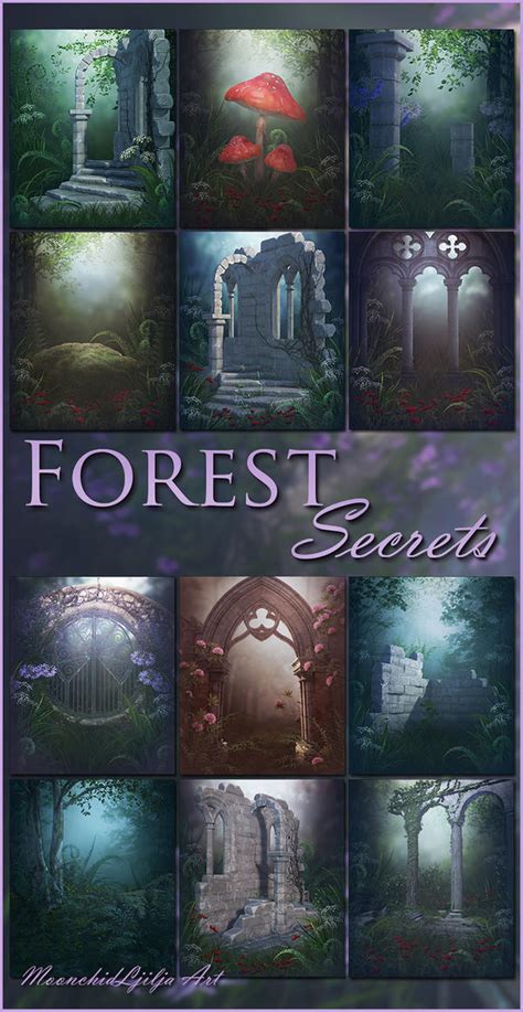 Forest Secrets backgrounds by moonchild-ljilja on DeviantArt