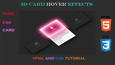 How To Card Hover Effects Using Html And Css Pure CSS Card Hover