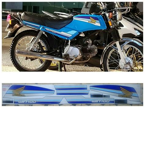 Jual Striping Honda Win Warna Merah Dan Biru Di Lapak Garasi Sticker