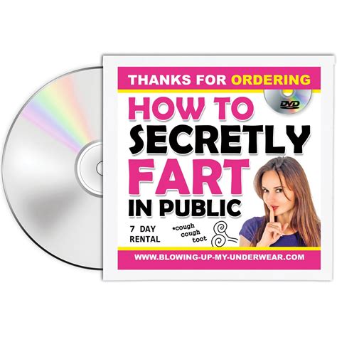 Prank Dvd Mail Gag T How To Secretly Fart In Public Fake Joke Gets Sent Directly To A Loved