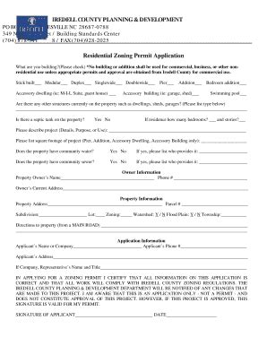 Iredell County Building Permits Fill Online Printable Fillable