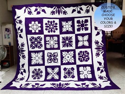 Made To Order Hawaiian Sampler Quilt Made To Order Hawaiian Quilt Bedspread Tropical Hawaiian