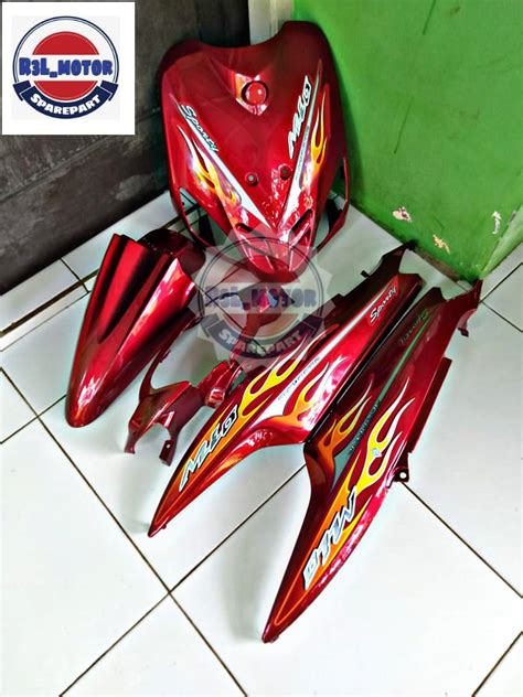 Cover Full Body Alus Mio Sporty Lama Merah Maroon Lazada Indonesia