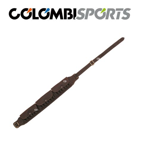 CARTOUCHIERE A RABATS 21 TUBES COLOMBI SPORTS CALIBRE 12 EN CUIR