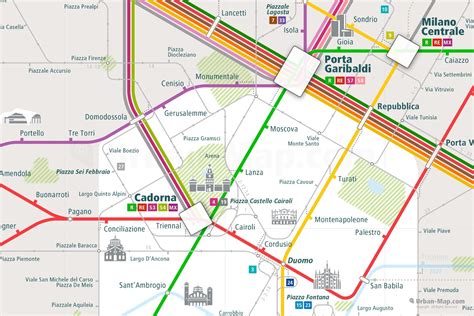 Milan Rail Map - A Smart City Map, Even Offline! Download Now!