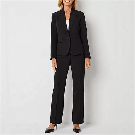 Le Suit Pant Suit Jcpenney Color Black