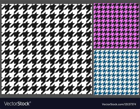 Houndstooth Pattern Royalty Free Vector Image Vectorstock