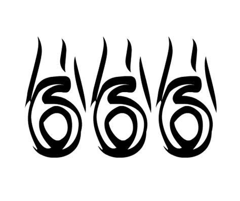 Наклейка 666 Png Avatan Plus