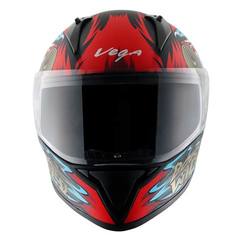 Vega Bolt Wild Matt Red Blue Arihant Helmets