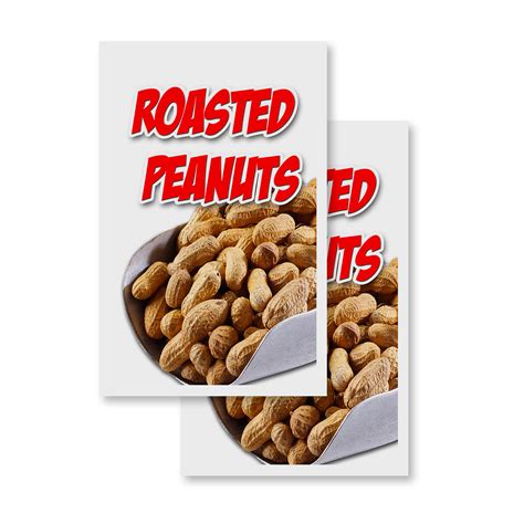 Roasted Peanuts (2-PACK) 24" x 36" Vinyl Decals | Sign Insert Peel ...