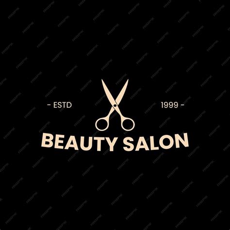 Premium Vector | Beauty salon vintage logo template