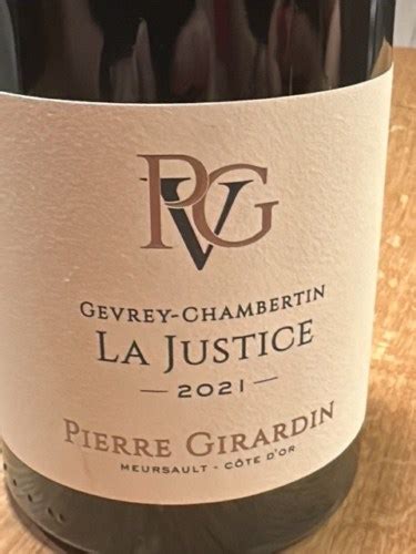 2021 Pierre Girardin Gevrey Chambertin La Justice Vivino US