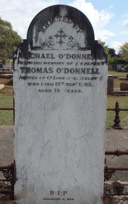 Thomas O Donnell 1827 1902 Mémorial Find a Grave