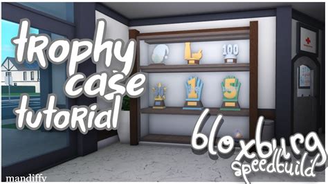 Trophy Case Speed Build Tour ROBLOX Bloxburg YouTube