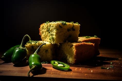 Premium Photo Spicy Jalapeno Chili Cornbread