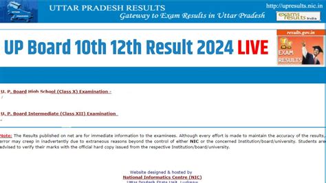 Up Board 10th 12th Sarkari Result 2024 यूपी बोर्ड 10वीं