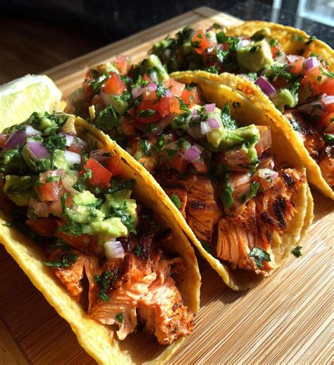 Grilled Salmon Tacos With Avocado Salsa For A Fresh Feast Vihaad Recipes