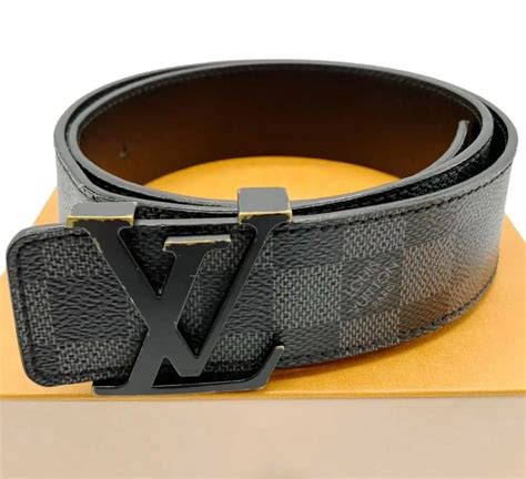 Louis Vuitton M Damier Graphite Suntulle Lv Initial Belt Men