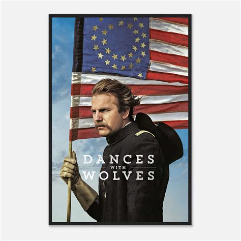 Dances with Wolves Movie Poster, Dances with Wolves (1990) Classic Vintage Film Poster, Poster